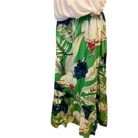 Ann Taylor Factory Tropical long maxi floral skirt, Size 14 - Picture 4 of 8